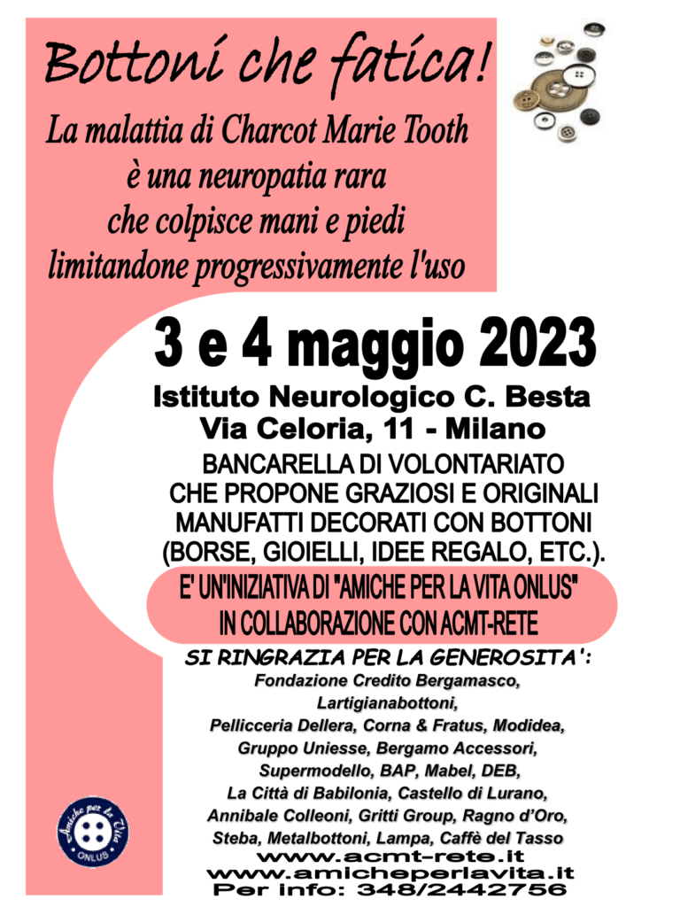 Amiche per la Vita al Besta di Milano 3 e 4 maggio 2023